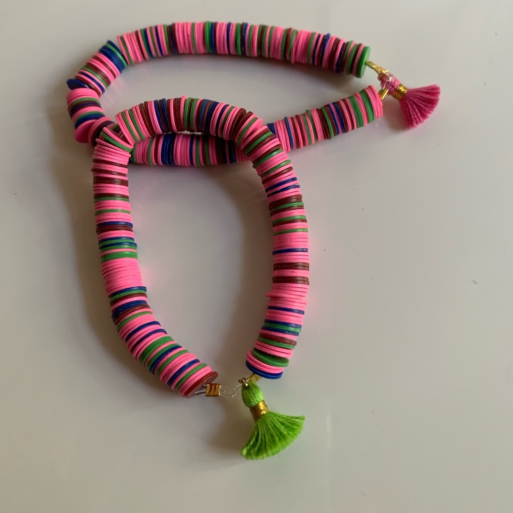 Handmade beaded bracelets with tassel